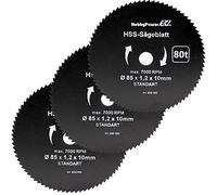 Mini scie circulaire à main Lot de 3 bois FEIN ø85 x 10 x 1,5 mm pour scie Submersible Scheppach Scie PL285