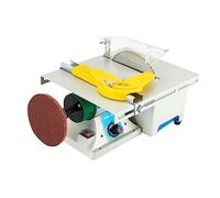 Mini scie circulaire de table 5 en 1, 300 W, 220 V, prise européenne, 800-10 000 tr/min, avec arbre flexible, pour pierres précieuses et bricolage, blanc