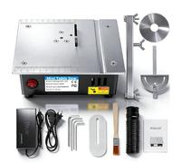 Mini Scie Circulaire De Table Multifonctionnelle, 96W 5000 Rpm Mini Scie Circulaire Sur Table éLectriques Portable Avec 7 Vitesses, Table Saw Machine DéCoupe Bureau Pour Menuiserie, ModéLisme