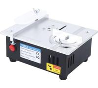 Mini scie circulaire de table multifonctionnelle, version électrique de table, 5000 tr/min, pour PCB/acrylique/placage, noir