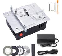 Mini scie circulaire de table, Table Saw réglable de précision, 96W Scies circulaires de table Portable pour le travail du bois