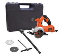 Mini scie circulaire filaire 400W Lame Ø85mm, livrée avec 2 lames BLACK+DECKER BES510K-QS