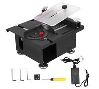 Mini scie circulaire sur table 100 W, rail coulissant, réglable pour les travaux sur bois