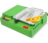 Mini scie électrique de table, moteur en cuivre pur 480W, vitesse 8800 tr/min, cordon d'alimentation 2m, vert foncé, EU