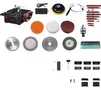 Mini scie sur table & ponceuse à bande, puissance 200W, 7 vitesses, prise EU