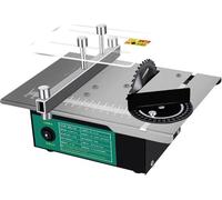 Mini Scie sur Table, Scie à Table Loisirs avec Écran de Sécurité Acrylique et Profondeur de Coupe 40mm Max, Scie d'Établi Multifonction pour Travail du Bois, Bricolage, Modélisme et PCB,Set 3