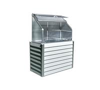 DCB Garden Mini-serre de jardin adossable STRETTO en acier galvanisé 62x120 cm Blanc