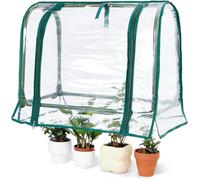 Mini serre intérieure - Modèle sur table - Pour semis et germination - Design économe en espace - 40 x 30 x 5 cm - Transparent