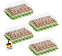 Mini Serre WELLGRO pour 24 Plantes - Environ 27x19x10 cm (LxlxH) par Serre intérieure, Vert/Transparent, Plastique/Cellulose