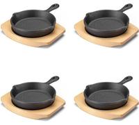 Mini-set de moules en fonte pour four - 4 pièces - 10 cm - fonte