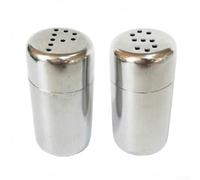 Mini shaker en acier inoxydable 5 ml 2,5 x 2,5 cm avec contrôle précis pour | Acier résistant à la rouille, perforé pour le dessus, contrôle précis du flux, essentiel de la cuisine, construction