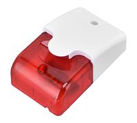 Mini Sirène Stroboscopique Filaire, Volume D'Alarme 110dB | Matériau ABS, volume réglable, installation facile, compatible avec les alarmes filaires
