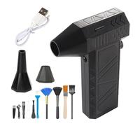 Mini Souffleuse À Neige - Souffleuse À Poussière Électrique 13 W Tr/min, Machine De Nettoyage De Feuilles Portative, Brosse À Buse Magnétique | Auto Véhicule Garage Ménage Pelouse Extérieur Appartemen