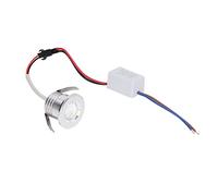 Mini Spot Encastré, Dissipation Thermique Antichoc Mini LED Spot Encastré Argent Corps De Lampe pour Vitrine (Lumière Blanche Positive 6000K)
