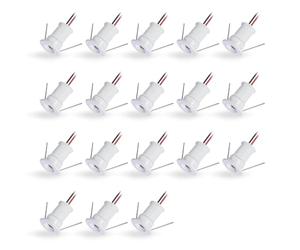 Mini Spot LED Encastrable 1W 12V IP65 18pcs Ø15-18mm Blanc Chaud 120° | Diamètre de Perçage Ø15-18mm, Petite Taille Éclairage Encastré, Pour Meuble Niche Vitrine Maquette Spots de Plafond étoilé