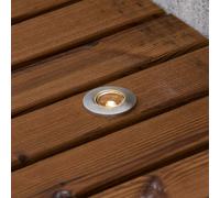 Mini spot LED G4 pour sol, IP44, lot de 3 avec transformateur