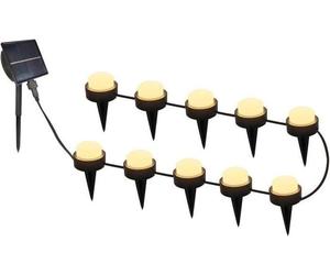 Mini Spots Solaires LED LUMISKY SOLIRAY, 10 Pièces, Blanc Chaud, Balisage Allée, Autonomie 8h, À Piquer ou Fixer