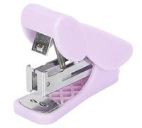 Mini Stapler Small Paper Binding Machine with Nail Puller Durable High Strength Plastic Lightweight Portable for Office School Students Teachers No 10 Nails Up to 15 Sheets (121-light purple)