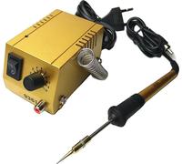 Mini station de soudage, température réglable, design compact, jaune, 220 V