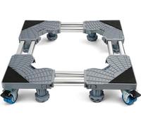 Mini-support avec châssis à roulettes réglable, 4 roues et 8 pieds robustes, hauteur 45-68 cm, chariot robuste pour lave-linge, réfrigérateur et sèche-linge