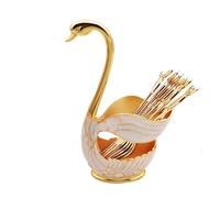 Mini support de base de cygne de cuillère | Base de support de rangement pour vaisselle Swan | Support de Base de cygne en métal, de couverts, cuillères à café, étagères