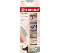 Mini surligneurs - STABILO BOSS - Naturevibes - 6 couleurs naturelles