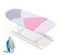 Mini Table a Repasser Pliable,Petite Planche à Repasser,Planche à Repasser de Table avec Pieds pliants, Pliage Portable, Couleur géométrique, pour la Couture, Salle d'artisanat, ménage, dortoir
