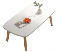 MINI Table Basse Pliante- TOYS S -Table avec Pieds Pliables pour Petit Espace-80 x 50 x 44 cm - Blanc