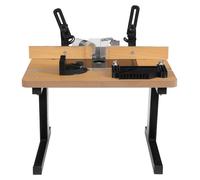 Mini-table de fraisage pour le travail du bois - Table de fraisage montée sur établi - 43 x 40 cm - Plaque de fraisage de 7 mm - Tuyau d'aspiration de 40 mm - Capacité de charge de 200 kg - Noir
