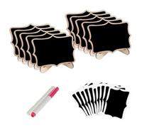 Mini Tableau D'affichage en Bois Foncé pour Table et Mariages | Surface Effaçable, Facile à Transporter, Chevalet Inclus, pour Cartes de Place et Messages