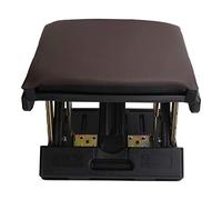 Mini tabouret pliant en cuir PVC rembourré souple HDPE, léger, portable, hauteur réglable, repose-pieds avec massage des pieds, pour voyage, camping-car, utilisation en voiture