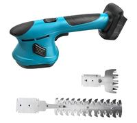 Mini Taille Haie sans Fil, 2 en 1 Cisaille Electrique Petite Taille Herbe Compatible avec Makita 18V-21V Batterie Coupe Bordure à Main Cisaille a Gazon Arbustes Jardin Cour Pelouse(Pile Non Incluse)