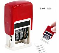 Mini Tampon à Encre Noire, Tampon de Date pour Œufs Format DD.MM.YYYY, Tampon avec Date Compact Idéal pour Bureau et Enregistrement Quotidien