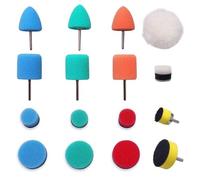Mini Tampon De Polissage De Détail, Éponge Électrique Rotative Pour Perceuse Électrique Sans Fil, Polissage De Voiture, Glaçure De Scellage 16 Pièces