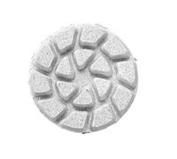 Mini tampons de polissage 25 mm for meule en marbre, disque de ponçage fin et flexible en résine, auto-adhésif(Orange)
