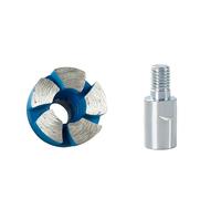 Mini tête de meulage plate durable de 2,5 cm pour meuleuse d'angle Outil pour nettoyage du fond, aplatissement, ébavurage et 1 pièce VGy835 (bleu ciel, 4 cm)