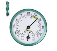 Mini thermomètre et hygromètre électronique de haute précision en alliage d'aluminium - Vert