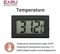 Mini thermomètre et hygromètre numérique LCD pour boîtiers intérieurs, voitures, aquarium et animaux de compagnie T-No Wire Black