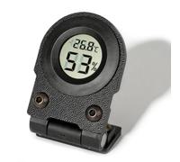 Mini Thermomètre et Hygromètre Numériques Adhésifs pour Voiture | Avec Charnière Rabattable à 180°, Hygromètre de Tableau de Bord à Pile pour Véhicule, Camion, Camping-car et Maison