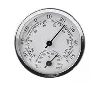 Mini thermomètre hygromètre - Alliage d'aluminium, pour Sauna