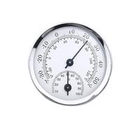 Mini thermomètre hygromètre analogique rond mural - Mesure de la température et de l'humidité