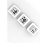 Mini Thermomètre Hygromètre Intérieur, Digital Thermo HygromèTre Indicateur Précision D'ambiance Moniteur de Température et Humidimètre (blanc-3 pièces)