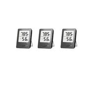 Mini Thermomètre Intérieur, 3 Pièces Hygrometre Interieur de Haute Précision, ℃/℉, pour Détecter humidité et la température