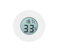 Mini thermomètre LCD numérique intégré hygromètre indicateur de température - Blanc