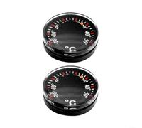 Mini thermomètre numérique en plastique ABS pour tableau de bord de voiture, étanche et résistant aux chocs, mesure précise de la température de -20 °C à 70 °C, compact 2 x 2 cm, noir, utilisation
