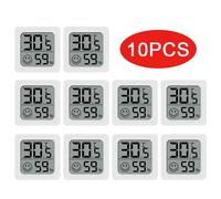 Mini thermomètre numérique LCD, hygromètre, capteur de température et d'humidité de la pièce intérieure, jauge, station météo, 6 à 10 pièces 6PCS Type 2