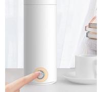 Mini thermos 3 en 1 en acier inoxydable, blanc