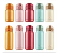 Mini Thermos en acier inoxydable Thermos de tasse a ventre gros Bouteille isolant Thermos de ventre gros en acier inoxydable ( Bleu