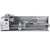 Mini tour à métaux 750 W à vitesse variable, tour à métaux de précision pour fraisage de 50 à 3000 tr/min, 220 x 600 mm pour métaux, tour à métaux pour tournage frontal et perçage