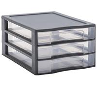Mini tour de rangement - Sundis - 0456002 - 3 tiroirs - Plastique recy abriqué en France
